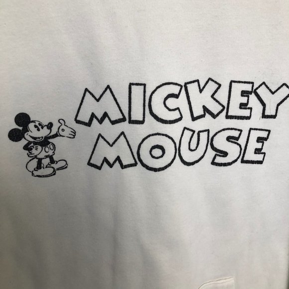 Disney Japan White Mickey Mouse Sweatshirt Medium - Picture 3 of 5